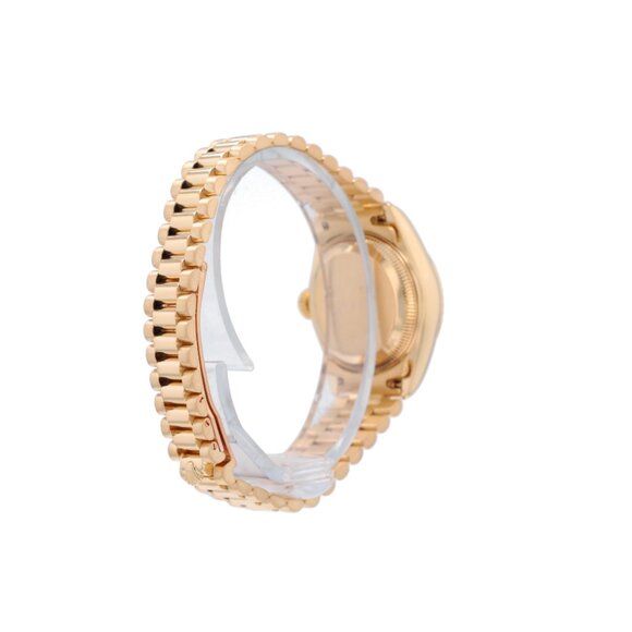 Rolex Datejust 69178 26mm Champagne Index Dial Fluted Bezel President Band - Picture 6 of 10